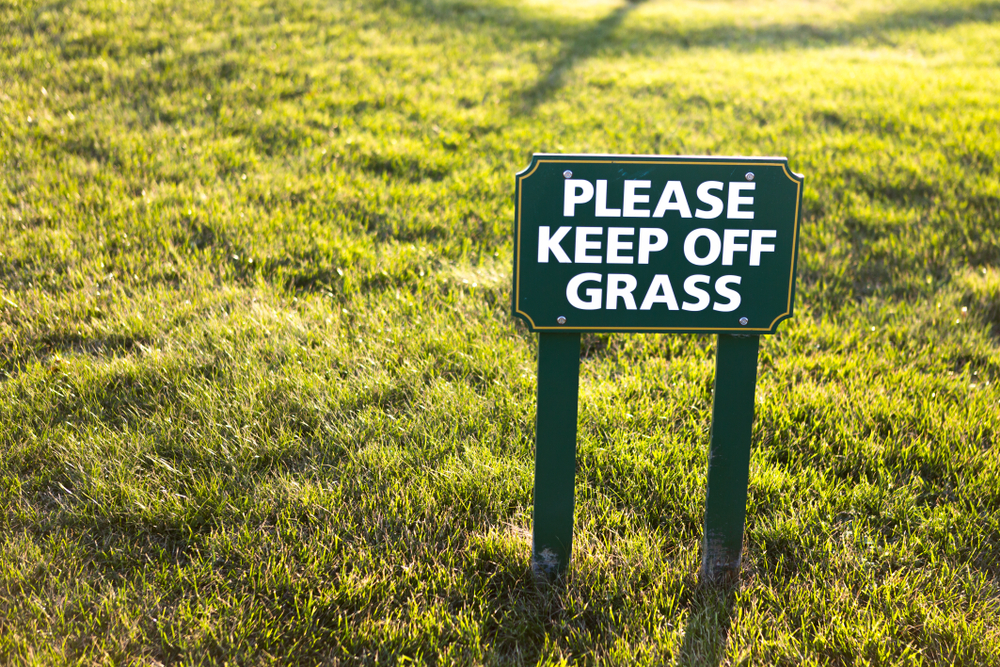 Prevent Foot Traffic On Your Lawn